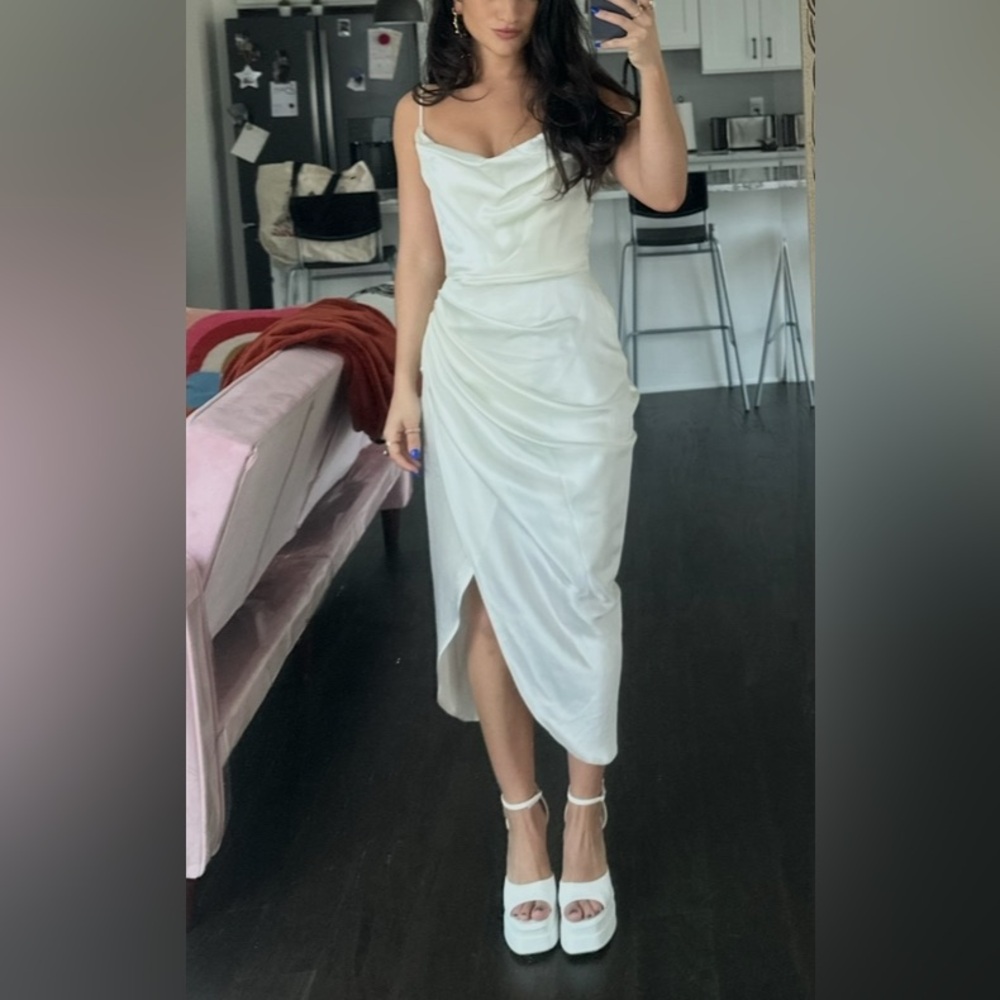 House of CB Reva Satin Corset Dress